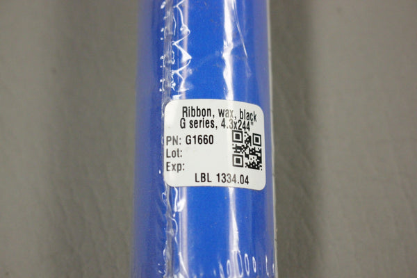 NEW ZEBRA G1660 G SERIES BLACK WAX RIBBON INK 4.2X244"