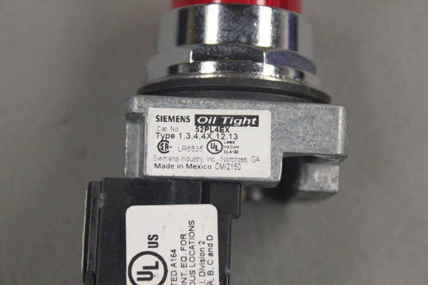 SIEMENS OIL TIGHT PILOT LIGHT 52PL4EX 52AAFD2Y