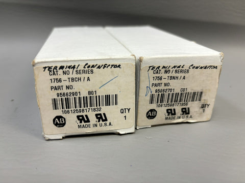 2 NEW ALLEN BRADLEY CONTROLLOGIX 1756 TERMINAL BLOCKS 756-TBCH / A