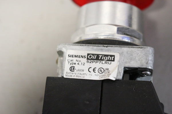 USED SIEMENS ILLUMINATED PUSH/PULL BUTTON  52PP7LRU