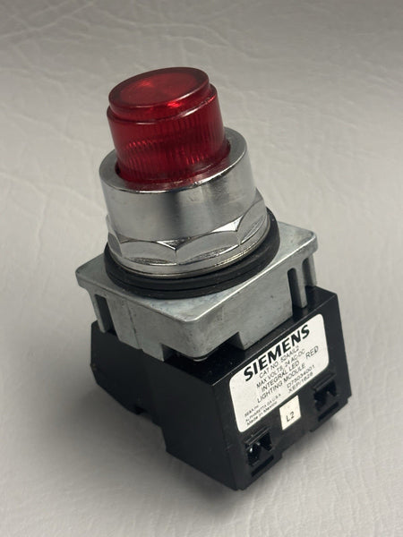 SIEMENS 52PT6L2A PILOT LIGHT RED ILLUMINATED