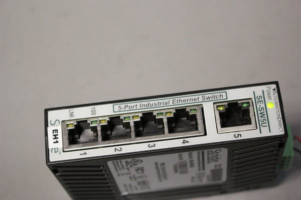 UNUSED STRIDE 5 PORT INDUSTRIAL ETHERNET SWITCH SE-5W5U
