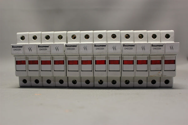 Lot of 6 BUSSMANN FUSE HOLDER 30AMP CHCC2DI