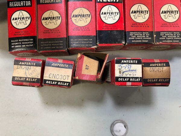 Amperite Delay Relay Miniature Tube Lot of 18