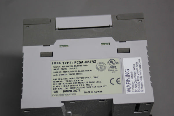 NEW IDEC MICROSMART PLC FC5A-C24R2