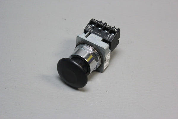 NEW ABB PUSH BUTTON SWITCH MUSHROOM BLACK A3PB41-600B-11 OIL TIGHT
