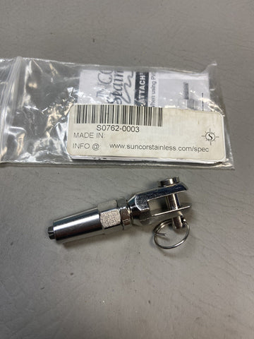 STAINLESS QUICK ATTACH JAW MECHANICAL SWAGE FITTING S0762-0003