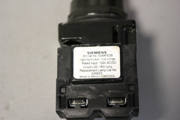 UNUSED SIEMENS BLACK MAX  PILOT LIGHT MODULE 52BL4E2XB