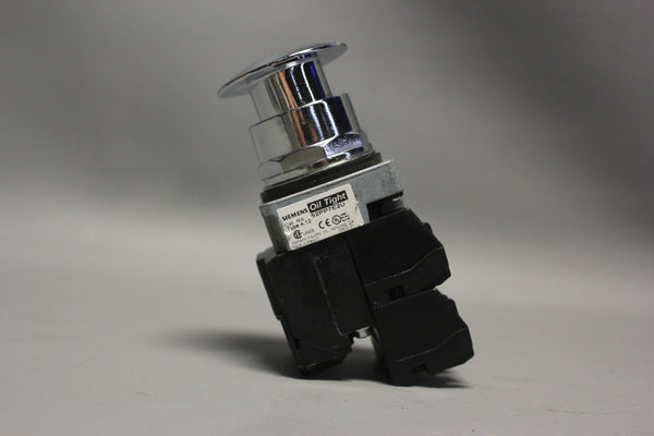 SIEMENS 52PP7E2U PUSHBUTTON PUSH-PULL ILL RED 3 POSITION NCLXLB-NC 120VAC/DC