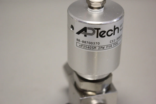 UNUSED APTECH STAINLESS DIAPHRAGM VALVE AP3540SM 2PW FV4 FV4 145 PSIG 10 BAR