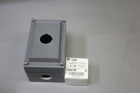 NEW ALLEN BRADLEY HAZARDOUS LOCATION ENCLOSURE WITH HUB 800R-1HZ4R B