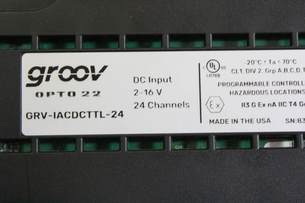 OPTO 22 GROOV PLC RACK WITH CPU & MODULES  GRV-EPIC-PR2