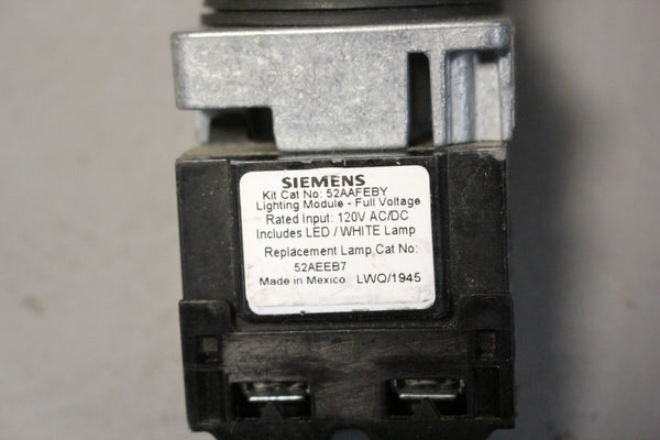 UNUSED SIEMENS PILOT LIGHT MODULE 52PL4E2XY