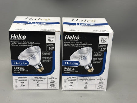2-  Halco HaloXen PAR 30L Med. Base 120/130 Volt 2000 Hours Reflector Lamp Bulb