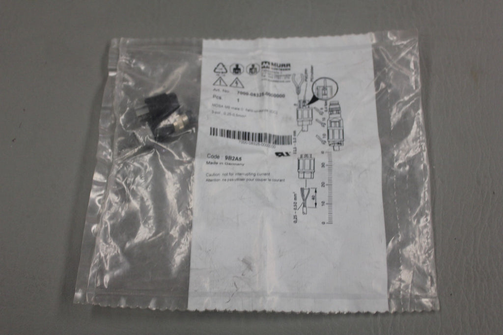 NEW MURR ELEKTRONIK  MOSA M8 MALE FIELD DEGREE WIREABLE 7000-08325-0000000