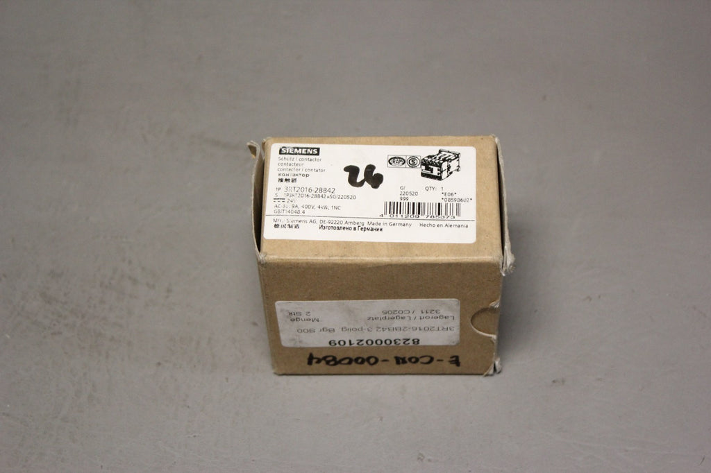 NEW SIEMENS CONTACTOR  3RT2016-2BB42