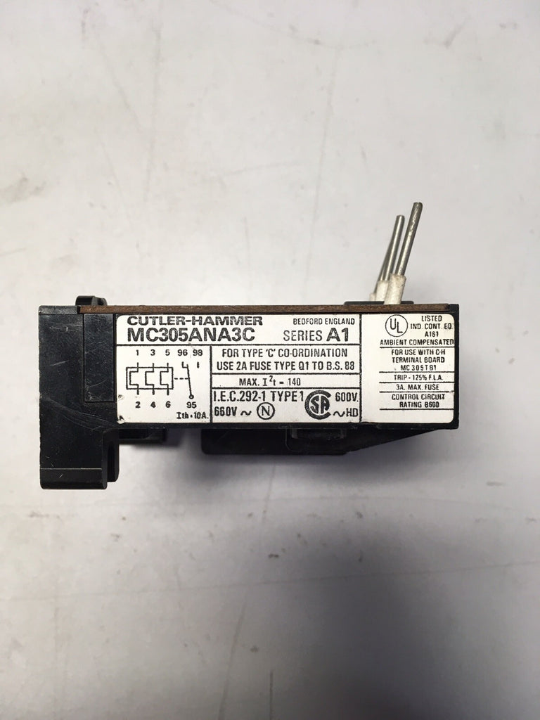 Cutler Hammer MC305ANA3C ser A1 Thermal Overload Relay 
