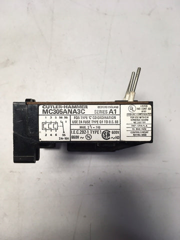 Cutler Hammer MC305ANA3C ser A1 Thermal Overload Relay 