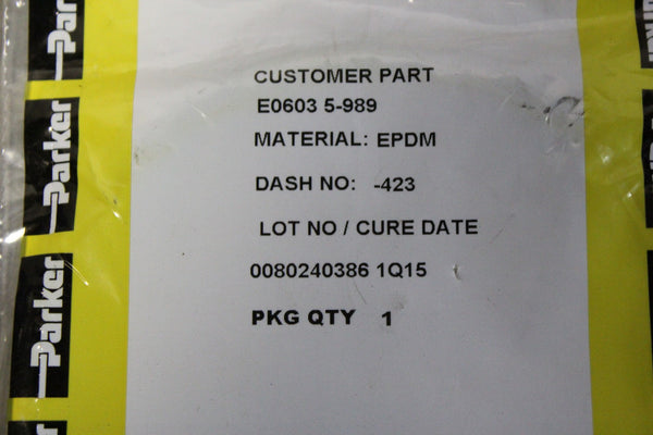 LOT OF 6 NEW PARKER EPDM O-RINGS  E0603 5-989
