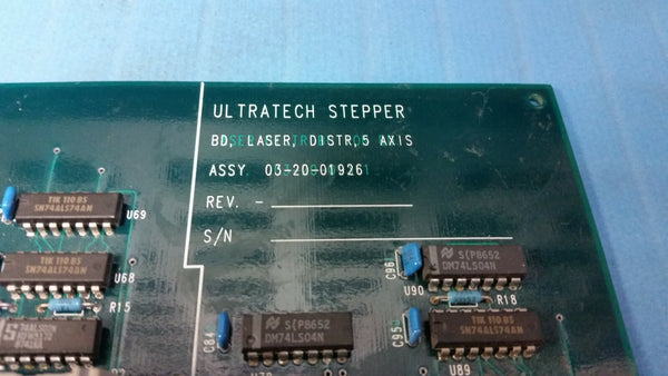 Ultratech Stepper 5 Axis Laser Distribution Board 03-20-01926