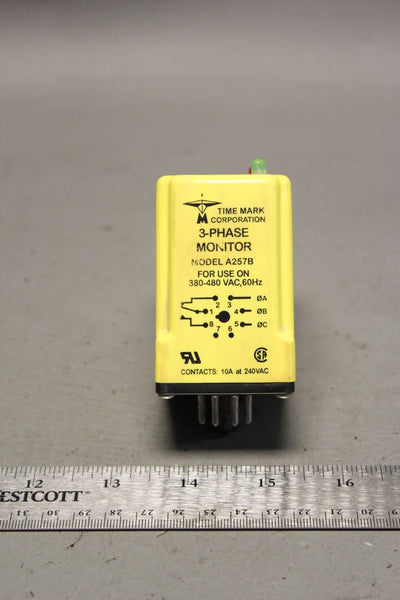 TIME MARK CORPORATION 3-PHASE MONITOR MODEL A257B