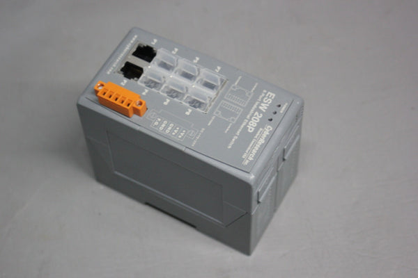 UNUSED CYBER RESEARCH 8-PORT INDUSTRIAL ETHERNET SWITCH ESW 208P