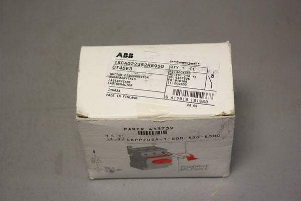 NEW ABB DISCONNECTOR SWITCH OT45E3