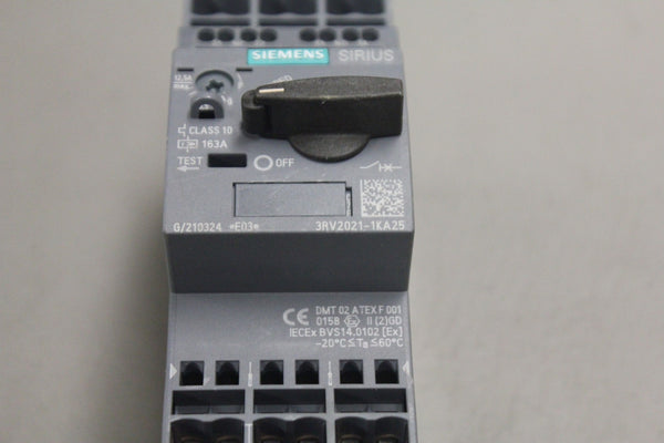 SIEMENS 3RV2021-1KA25 MOTOR CONTROL