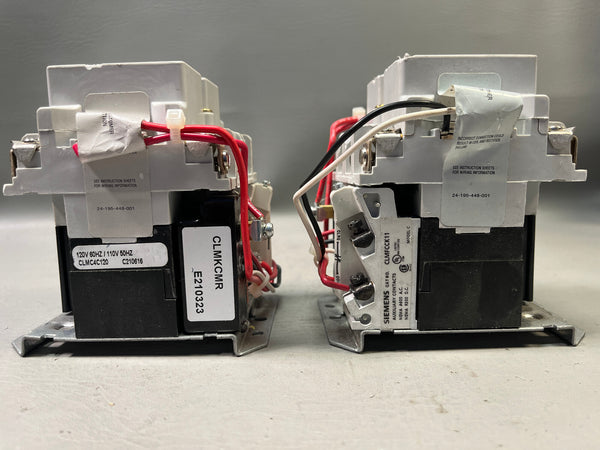 LOT OF 2 SIEMENS 30A AC LIGHTING CONTACTOR CONTACTORS PN:CLM0C04