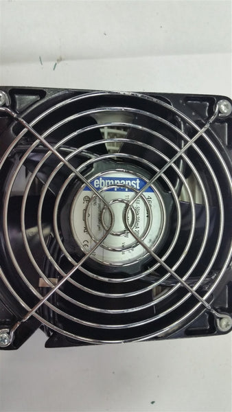 EBM PAPST SQUARE AXIAL FAN WITH PFANNENBERG FILTER 119mmx38mm