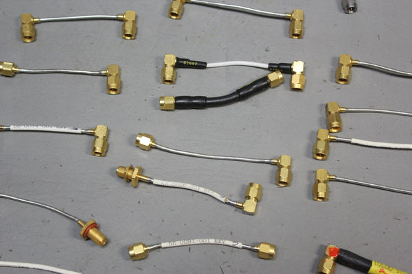 LOT OF 62 MISC. RF MICROWAVE CABLES