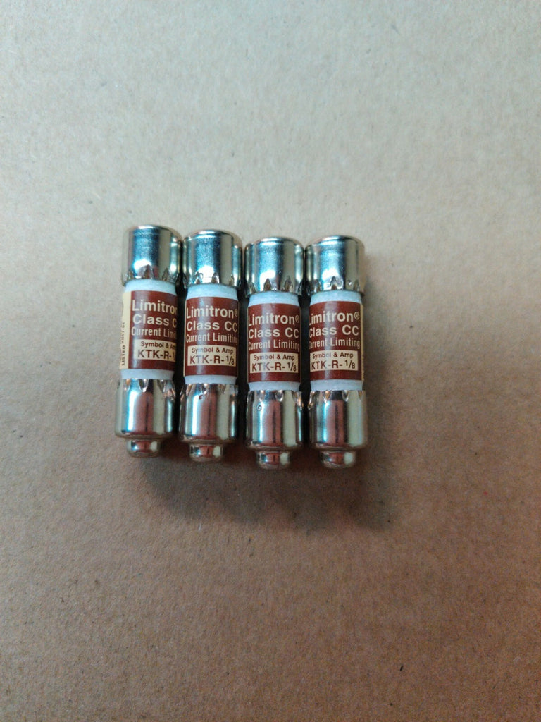 LOT OF 4 BUSS FUSES KTK-R-1/8 NEW 