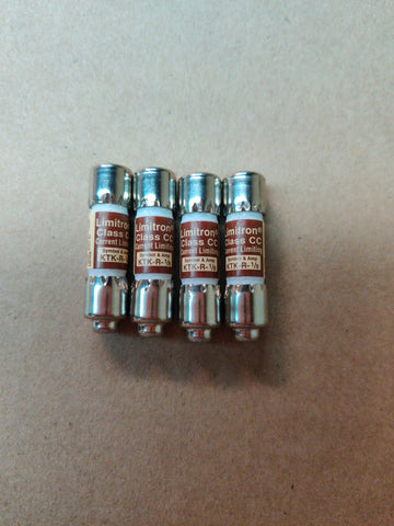 LOT OF 4 BUSS FUSES KTK-R-1/8 NEW 