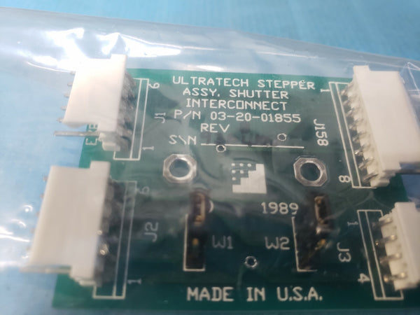 Ultratech Stepper Shutter Interconnect PCB Board 03-20-01855 Rev B