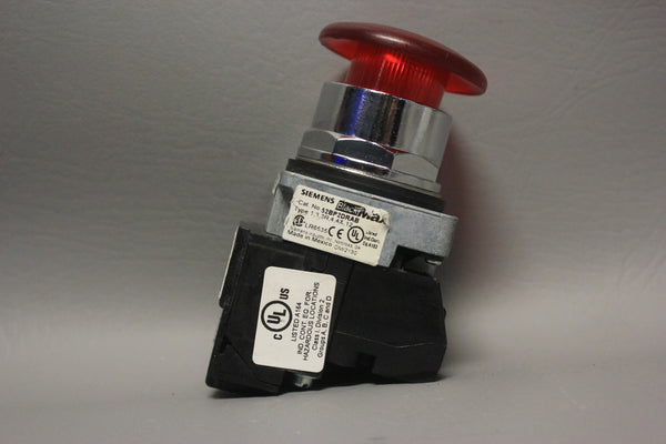 SIEMENS 52BP2DRAB RED PUSH BUTTON BLACK MAX ILLUMINATED