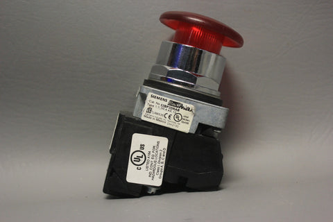 SIEMENS 52BP2DRAB RED PUSH BUTTON BLACK MAX ILLUMINATED