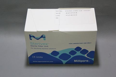 BOX OF 15 NEW PALL STERIVEX STERILE FILTER UNIT 0.22um SVGPL10RC EXP 2023