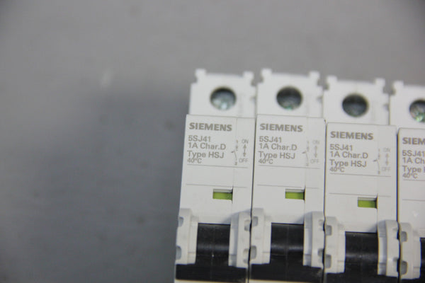 LOT OF 9 UNUSED SIEMENS CIRCUIT BREAKERS 5SJ4101-8HG40