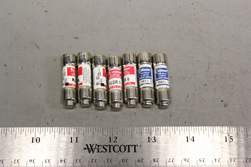 Unused Littlefuse and edison Fuse KLDR 5A x3, KLDR 6 x2, EDCC1 x2