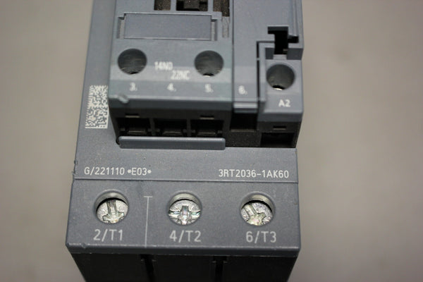 UNUSED SIEMENS POWER CONTACTOR 3RT2036-1AK60