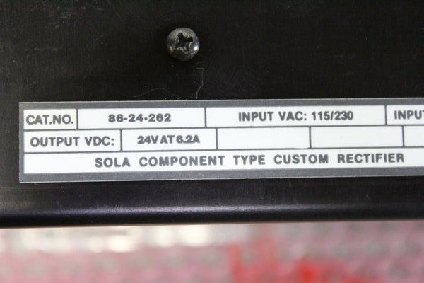 NEW SOLA POWER SUPPLY   86-24-262