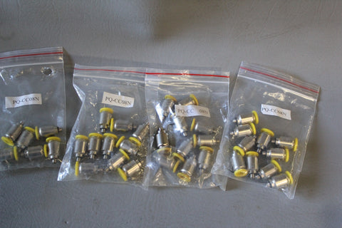 NEW LOT OF  36 CLIPPARD PUSH QUICK FITTINGS PQ-CC08N