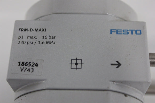 FESTO REGULATOR FRM-D-MAXI WITH BRANCHING MODULE PEV-1/4-B-OD