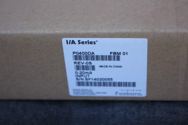 NEW INVENSYS FOXBORO INPUT/OUTPUT MODULE  P0400YE