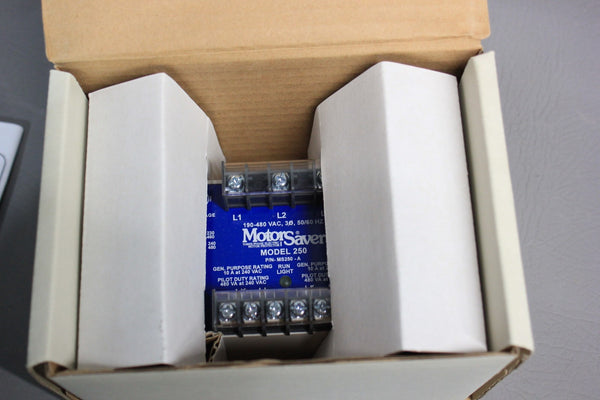 NEW SYMCOM MOTOR SAVER PROTECTOR MODEL 250 MS250-A