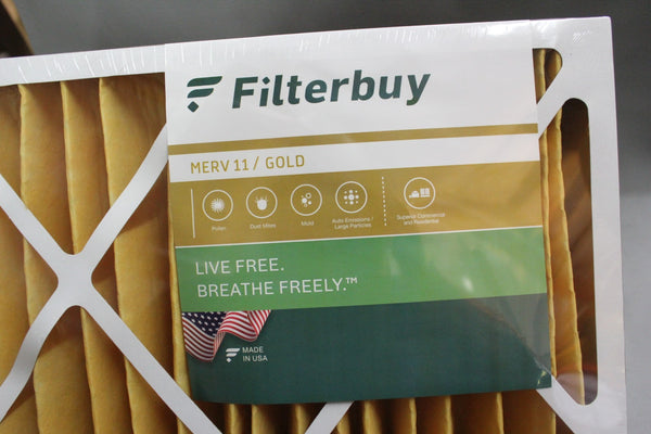 NEW FILTERBUY 20x25x4 MERV 11 /GOLD FILTER