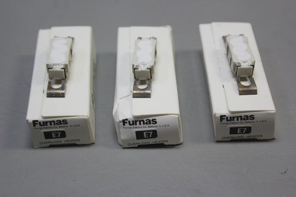3- NEW Furnas E7 Thermal Unit Overload Heater Heat Coil