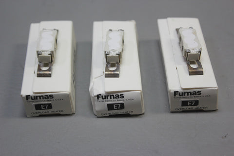 3- NEW Furnas E7 Thermal Unit Overload Heater Heat Coil