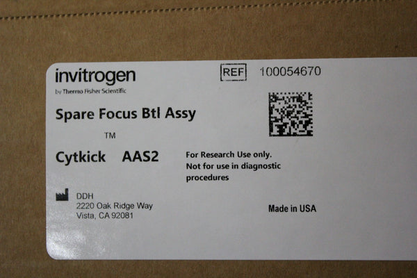 NEW THERMO INVITROGEN SPARE FOCUS BOTTLE FOR CYTKICK AUTOSAMPLER AAS2 100054670