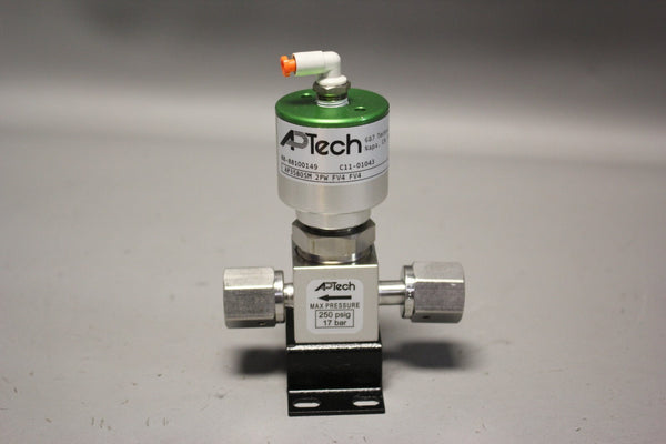 UNUSED APTECH STAINLESS DIAPHRAGM VALVE AP3580SM 2PW FV4 FV4 250 PSIG 17 BAR